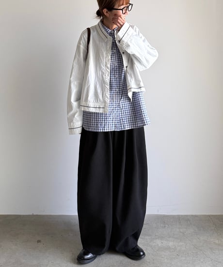 tweed cocoon pants (set up対応)【予約商品】