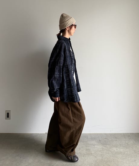 tartan check sheer shirt【予約商品】