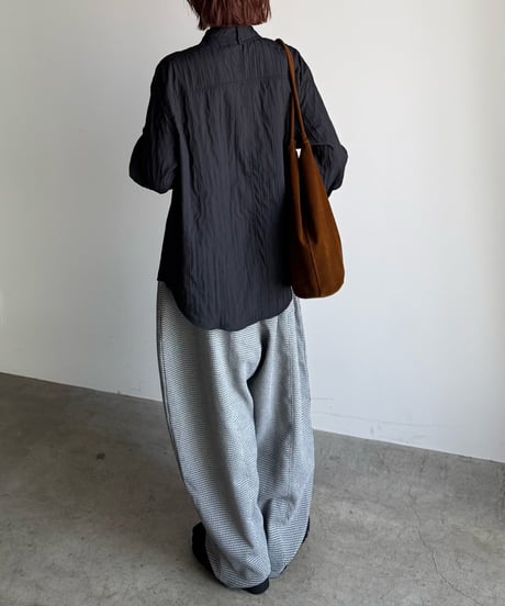 vertical line quilt shirt