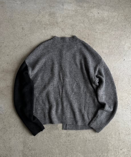 color separate cardigan