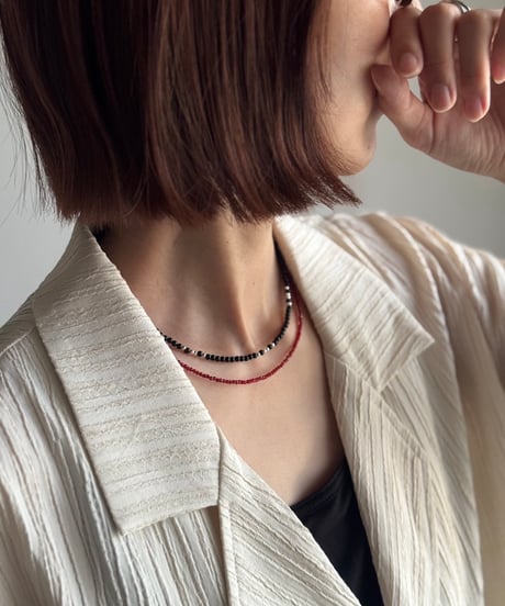 essential black necklace