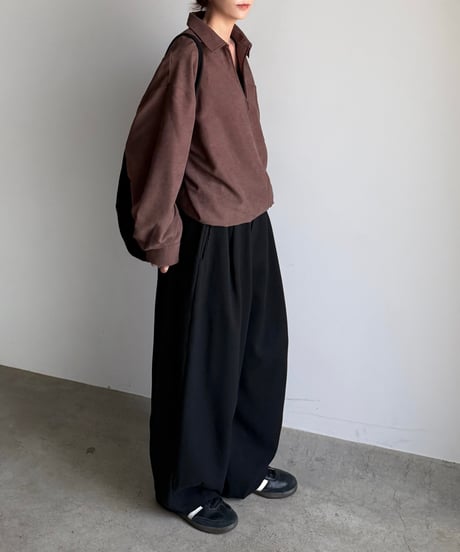 tweed cocoon pants (set up対応)【予約商品】
