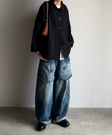 stain collar shirt jacket