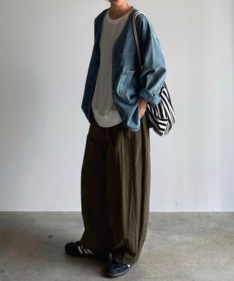 v-collar denim jacket【予約商品】