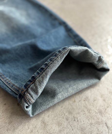 vintage wash panel switch denim