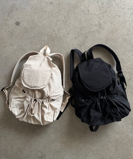 shirred casual backpack【一部予約】