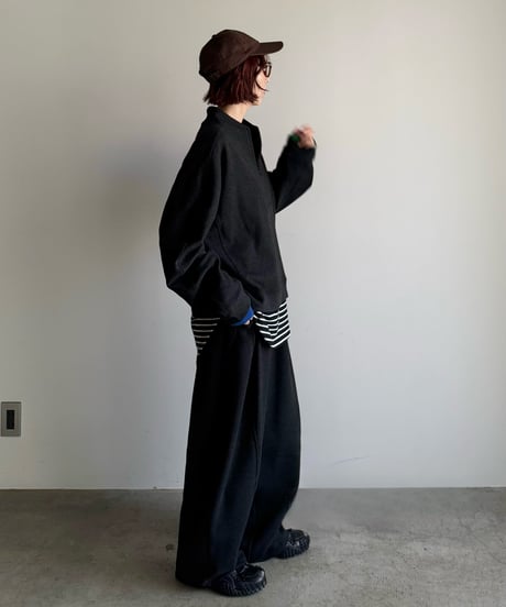 half zip casual sweat (set up対応)