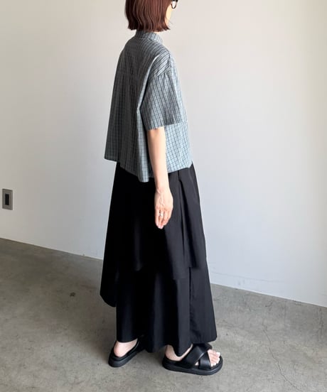 overlap design pants