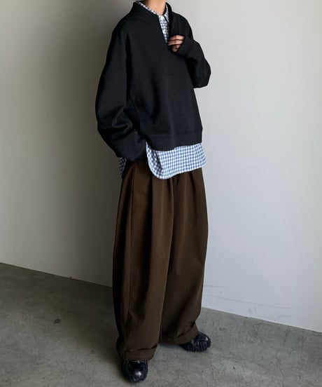half zip casual sweat (set up対応)