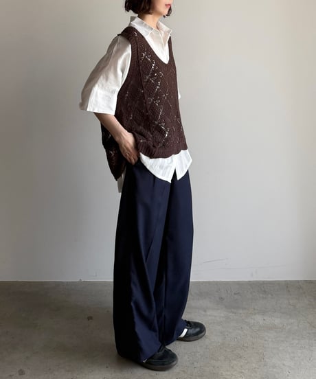 point gather stripe shirt