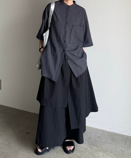 overlap design pants