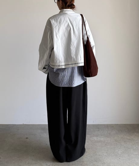 tweed cocoon pants (set up対応)【予約商品】