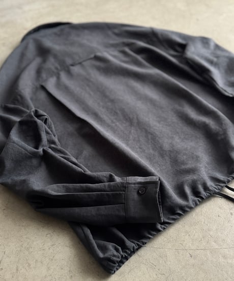 suede like zip shirt