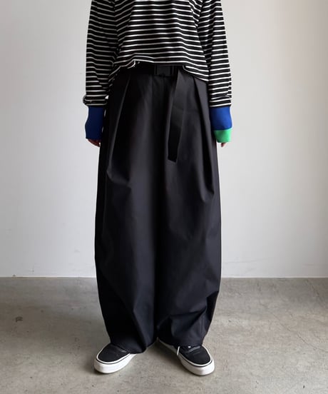 front buckle belt pants