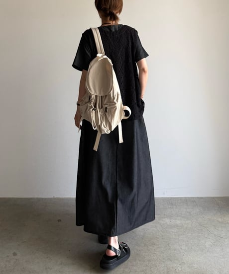 shirred casual backpack【一部予約】