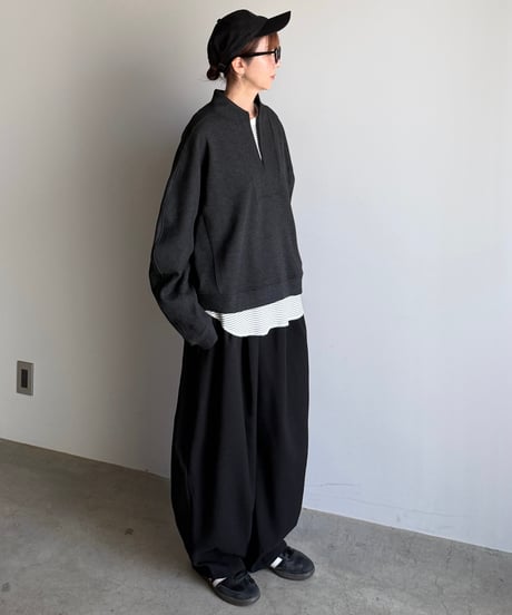 half zip casual sweat (set up対応)