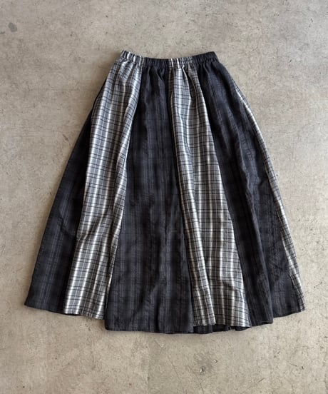 check panel flare skirt【予約商品】