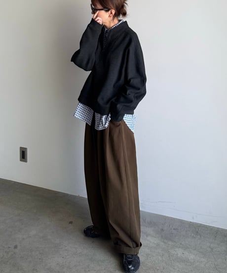 half zip casual sweat (set up対応)