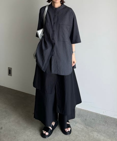 overlap design pants