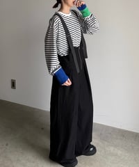 two tuck zip salopette