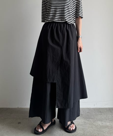 overlap design pants