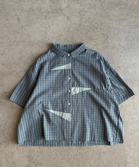 switch color check shirt