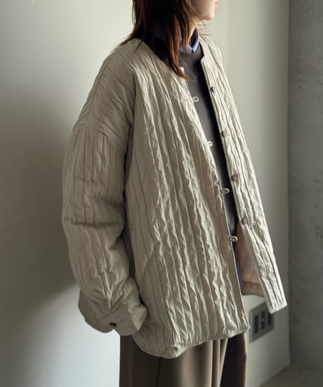 vertical line quilt jacket