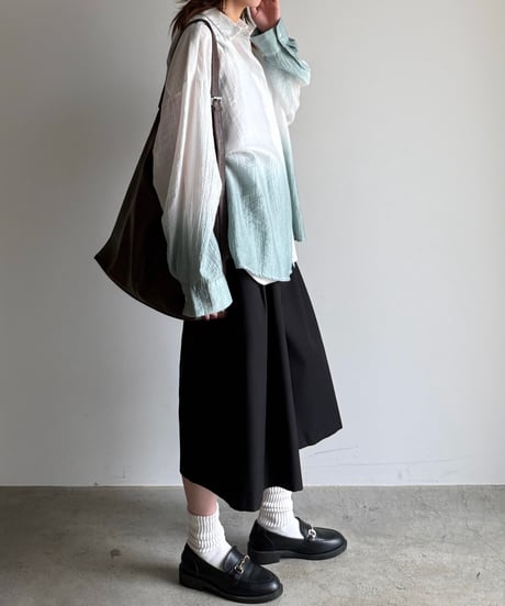 gradation flare shirt