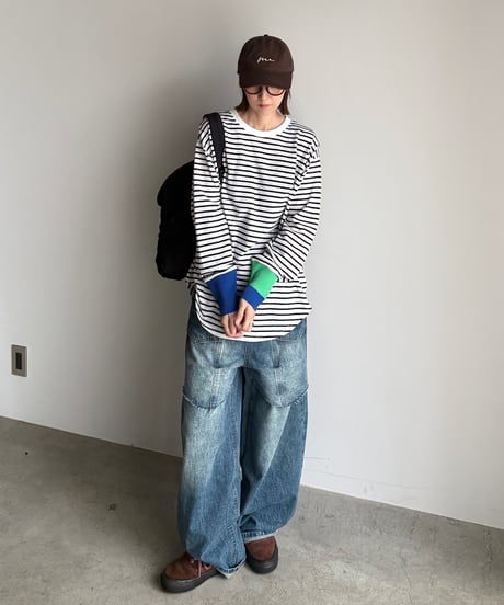 color cuff border t-shirt