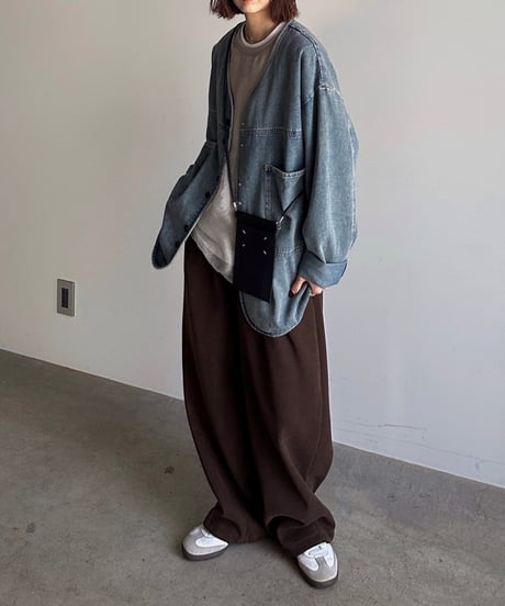 v-collar denim jacket【予約商品】