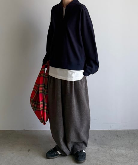 half zip casual sweat (set up対応)