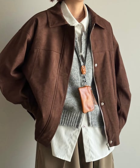 front zip knit vest