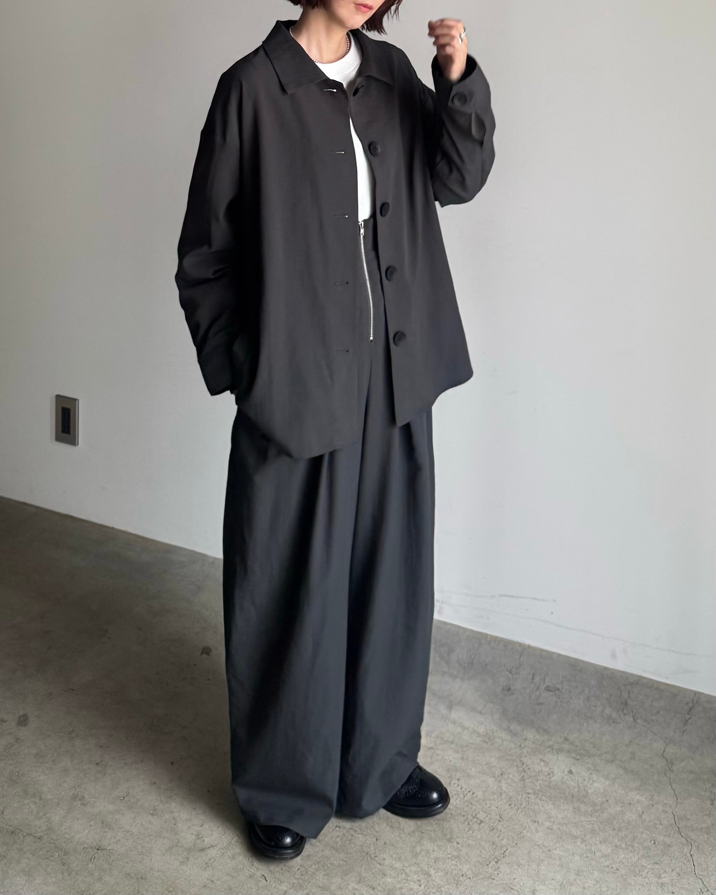 stain collar shirt jacket | ARULLE