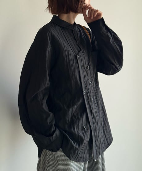 vertical line quilt shirt