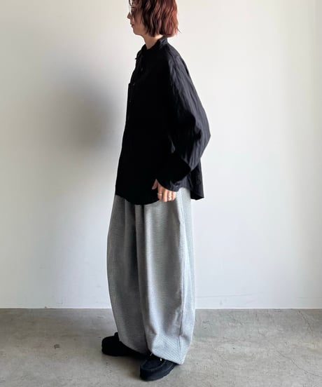vertical line quilt shirt