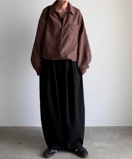 tweed cocoon pants (set up対応)【予約商品】
