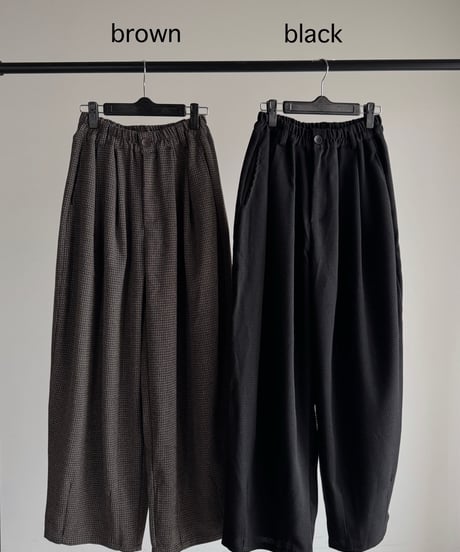 tweed cocoon pants (set up対応)【予約商品】