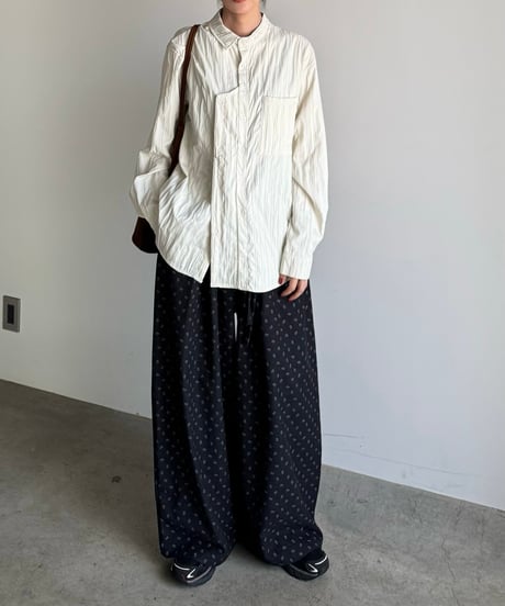 vertical line quilt shirt