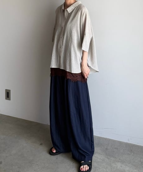 deep indigo loose pants