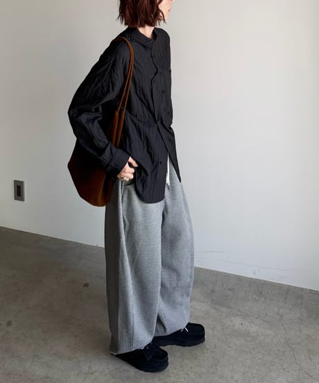 vertical line quilt shirt