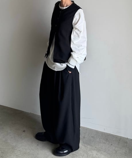 tweed cocoon pants (set up対応)【予約商品】