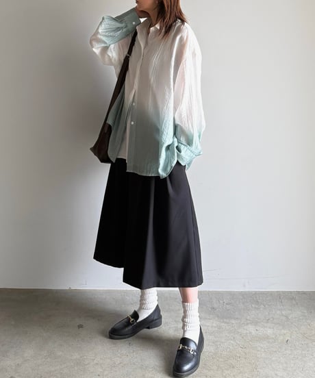 gradation flare shirt