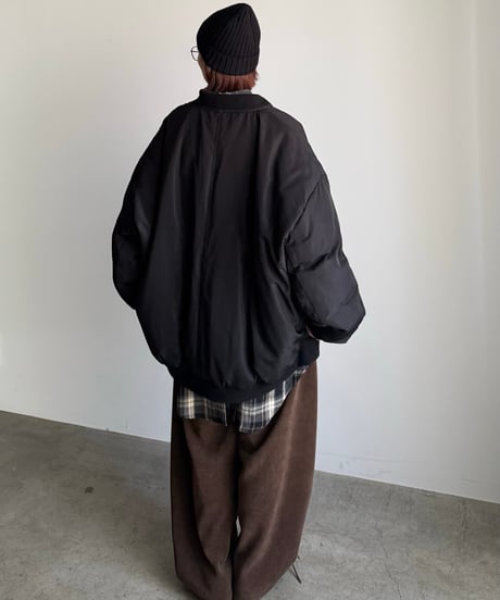 〈atelier〉wide zip down blouson