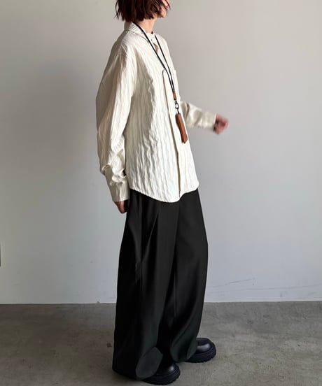 vertical line quilt shirt