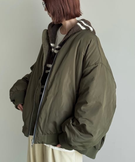 〈atelier〉wide zip down blouson