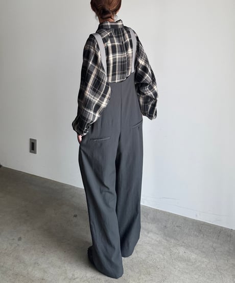 two tuck zip salopette