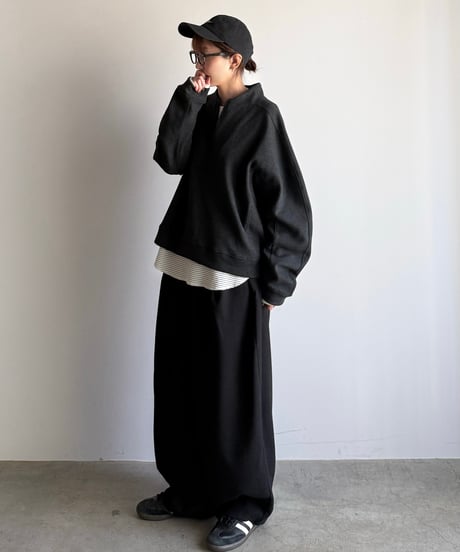 half zip casual sweat (set up対応)