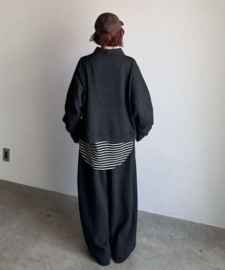 half zip casual sweat (set up対応)