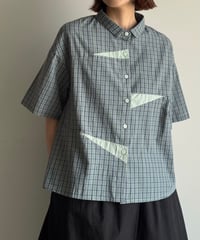 switch color check shirt