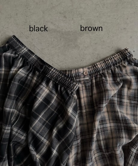 balloon flannel skirt